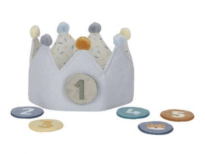 Narozeninová korunka s čísly LITTLE DUTCH 2026, blue