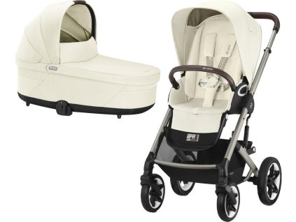 Kočárek CYBEX Talos S Lux 2025 včetně korby, seashell beige (taupe frame)