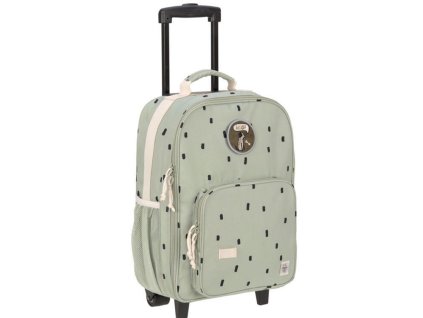 Dětský kufr LÄSSIG Trolley 2024, happy prints light olive