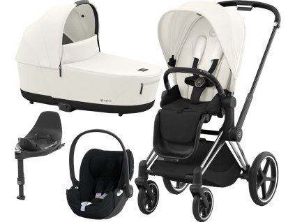 43395 43395 kocarek cybex set priam chrome black seat pack 2024 vcetne cloud t i size plus a baze t off white