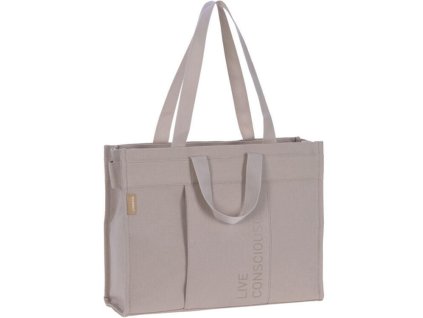 Přebalovací taška LÄSSIG Green Label Tote Up Bag 2024, taupe