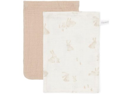 Žínky LITTLE DUTCH 2 ks Baby Bunny / Beige 2024
