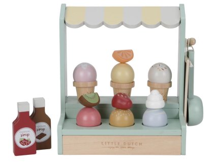 Zmrzlinový stánek LITTLE DUTCH dřevěný 2026