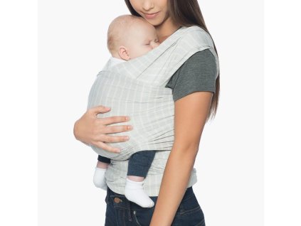 Šátek ERGOBABY Aura Wrap 2026, grey stripes