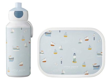 Svačinový set LITTLE DUTCH Námořnický záliv (láhev 400 ml+box) 2024