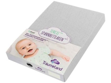 Prostěradlo TRÄUMELAND Tencel UNI 2025, hellgrau