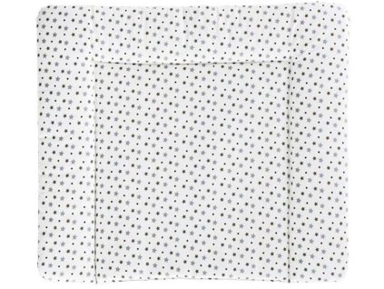 Přebalovací podložka TRÄUMELAND bez PVC 75x85 cm 2024, weiß mit grauen sternen