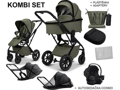45363 7 45363 7 kocarek moon piu kombi set 2025 moss green black chrome