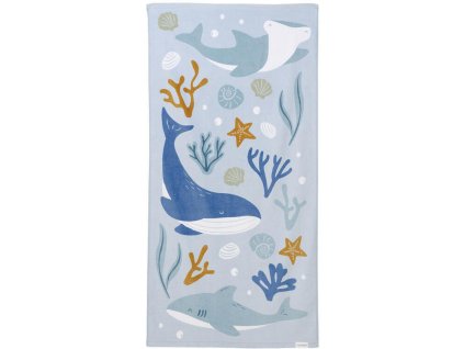 Osuška LITTLE DUTCH 120x60 cm Ocean Dreams 2024, blue