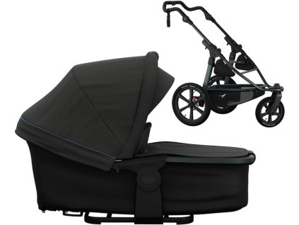 45684 45684 45684 kocarek tfk proa frame carrycot mono pro combi unit 2025 anthracite with red highlights