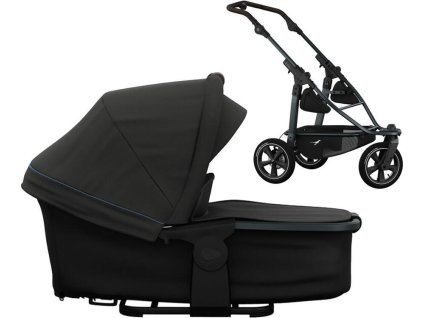 45711 45711 45711 kocarek tfk mono 3 frame air wheel carrycot mono pro combi unit 2025 anthracite with red highlights