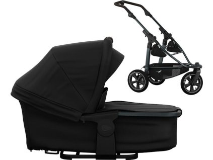Kočárek TFK Mono 3 frame air wheel Carrycot Mono/Pro combi unit 2025, black