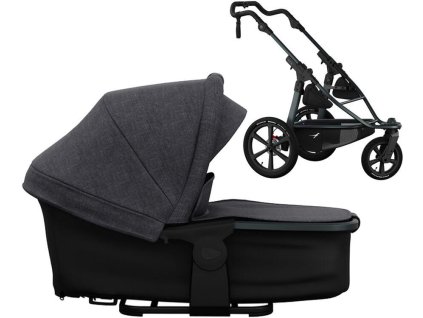 Kočárek TFK proA frame Carrycot Mono/Pro combi unit Premium 2025, black