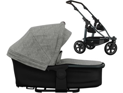 45723 45723 45723 kocarek tfk mono 3 frame air wheel carrycot mono pro combi unit premium 2025 grey