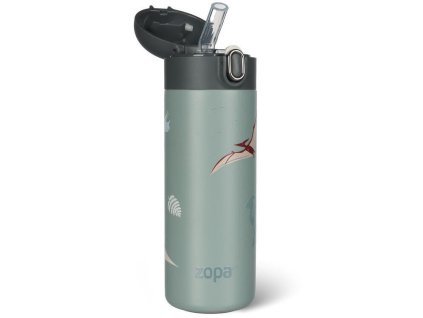 Termoska na tekutiny ZOPA s pítkem 400 ml 2025, dino