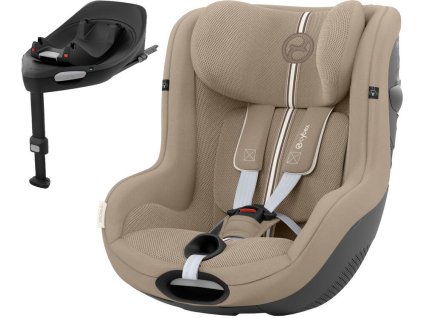 Autosedačka CYBEX Sirona G i-Size PLUS Gold Line 2025 včetně báze, almond beige