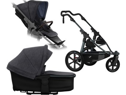 Kočárek TFK Set proA frame Premium 2026, black