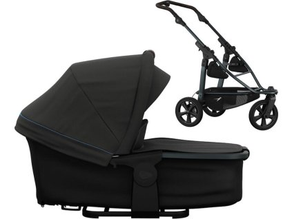 47043 47043 47043 kocarek tfk mono 3 frame air chamber wheel carrycot mono pro combi unit 2025 anthracite with red highlights