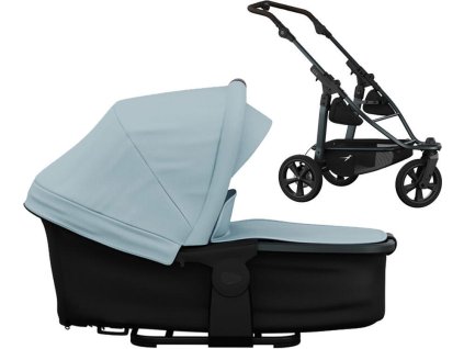 Kočárek TFK Mono 3 frame air chamber wheel Carrycot Mono/Pro combi unit 2025, blue dual color