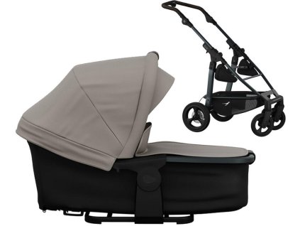 Kočárek TFK Mono 4 frame air chamber wheel Carrycot Mono/Pro combi unit 2025, sand
