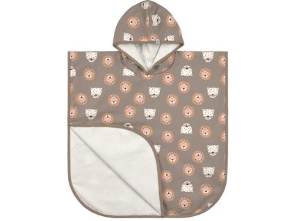 Koupací pončo LÄSSIG Beach Poncho 2024, wild cats choco