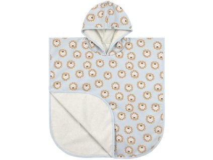 Koupací pončo LÄSSIG Beach Poncho 2024, lion powder blue
