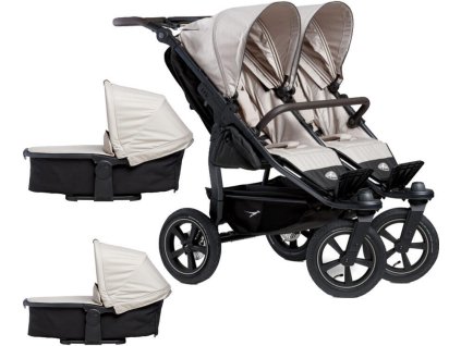 Kočárek TFK Set duo2 frame 2025 - air wheel carrycot + seat, sand