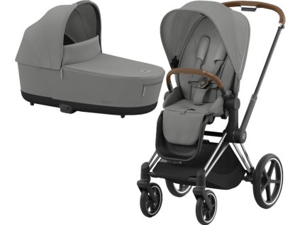 47544 kocarek cybex priam chrome brown seat pack 2024 vcetne korby mirage grey