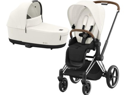 47553 kocarek cybex priam chrome brown seat pack 2024 vcetne korby off white