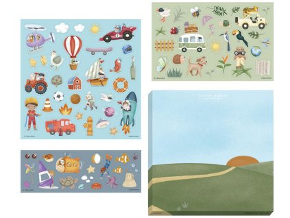 Sada se samolepkami LITTLE DUTCH Jim & Friends 2025