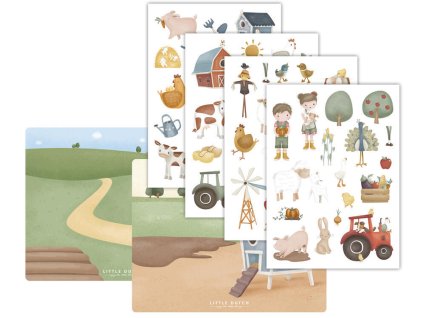 Samolepky na okno LITTLE DUTCH Farma 2025