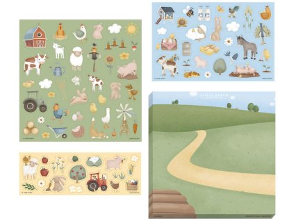 Sada se samolepkami LITTLE DUTCH Farma 2025