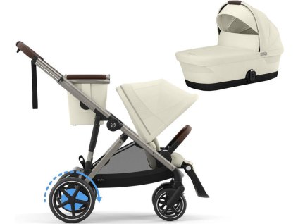 48354 7 48354 7 kocarek cybex e gazelle s 2025 vcetne korby darek seashell beige taupe frame