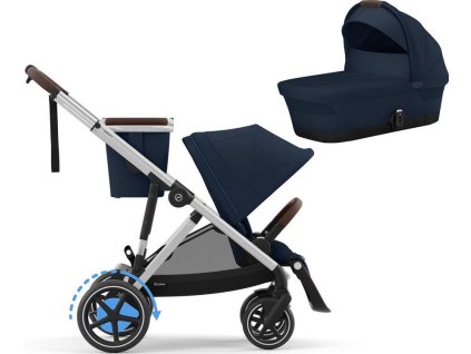48360 7 48360 7 48360 7 kocarek cybex e gazelle s 2025 vcetne korby darek ocean blue silver frame