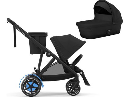 48366 7 48366 7 48366 7 kocarek cybex e gazelle s 2025 vcetne korby darek moon black black frame