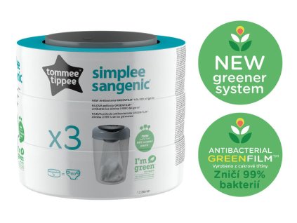 Náhradní kazety TOMMEE TIPPEE Sangenic Simplee 3ks 2025