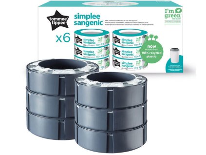 Náhradní kazeta TOMMEE TIPPEE Sangenic Simplee 6ks 2025