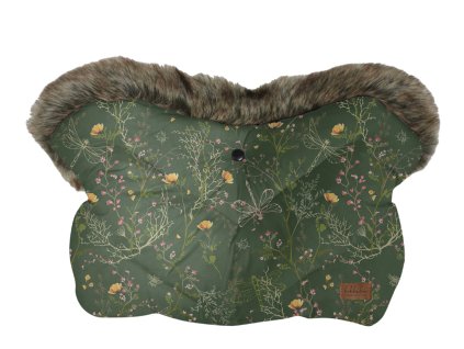 01 Luxury Secret Garden green rukavice na kočárek