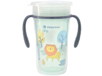 Trénovací hrnek KIKKABOO 360° 300ml 12m+ 2025, lion