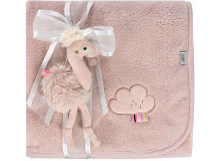 Mazlící deka BABY FEHN Lazy, Crazy & Pink 2025, plameňák Pink