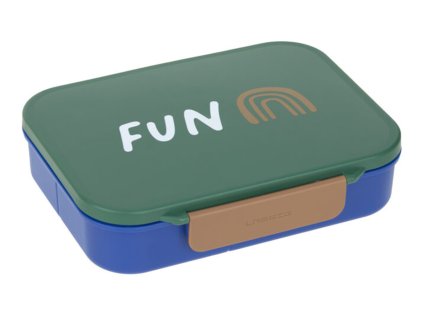 Svačinový box LÄSSIG Lunchbox Bento Little Gang 2026, rainbow green