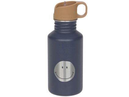 Dětská lahev LÄSSIG Bottle Stainless Steel Little Gang 2025, smile navy