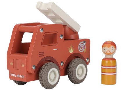 01 Hasičské auto dřevěné