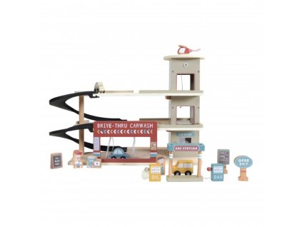 Vláčkodráha dřevěná LITTLE DUTCH Garáže 2026