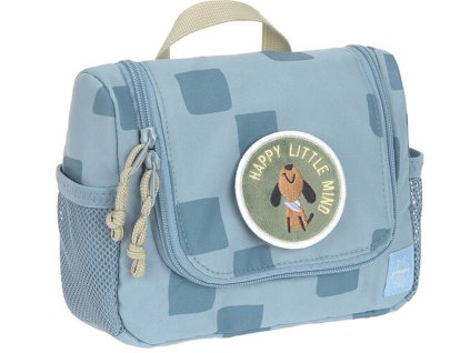 Taška na hygienu LÄSSIG Mini Washbag 2026, pattern party blue