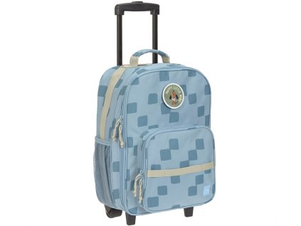Dětský kufr LÄSSIG Trolley 2026, pattern party blue