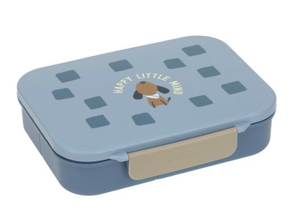 Svačinový box LÄSSIG Lunchbox Bento 2026, pattern party blue/green