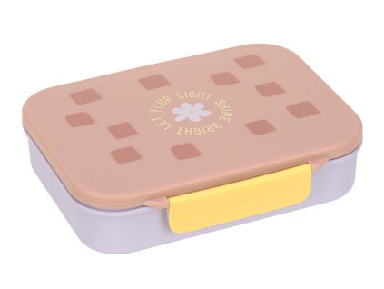 Svačinový box LÄSSIG Lunchbox Bento 2026, pattern party rose/lilac