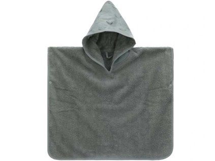 01 whale green Dětské pončo FILLIKID