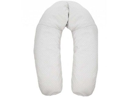 01 dots grey Kojící polštář 190 cm